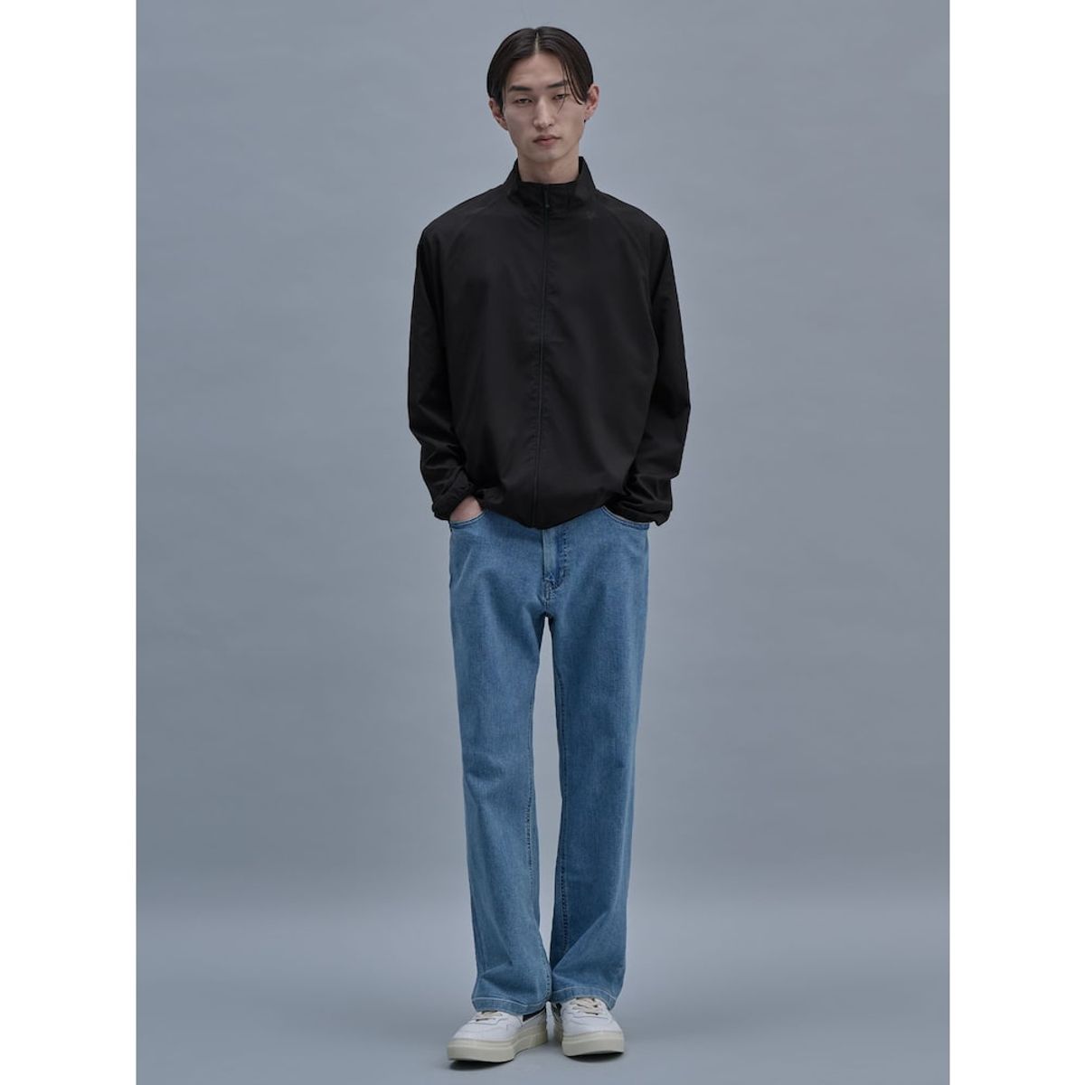 시프트지(SHIFT.G) Washed Wide Denim Pants  Blue