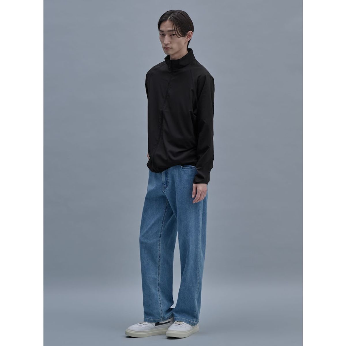 시프트지(SHIFT.G) Washed Wide Denim Pants  Blue