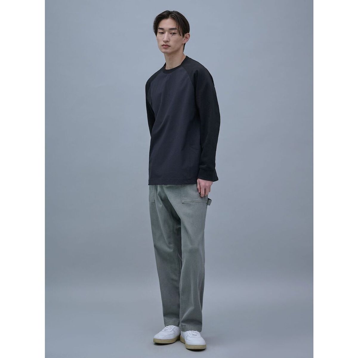 시프트지(SHIFT.G) Mallet Denim Pants (SetUp)  Grey