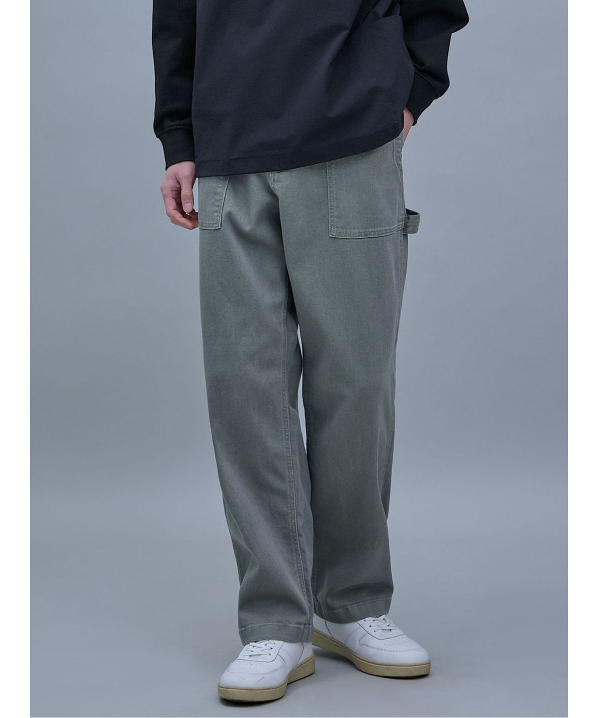 시프트지(SHIFT.G) Mallet Denim Pants (SetUp)  Grey
