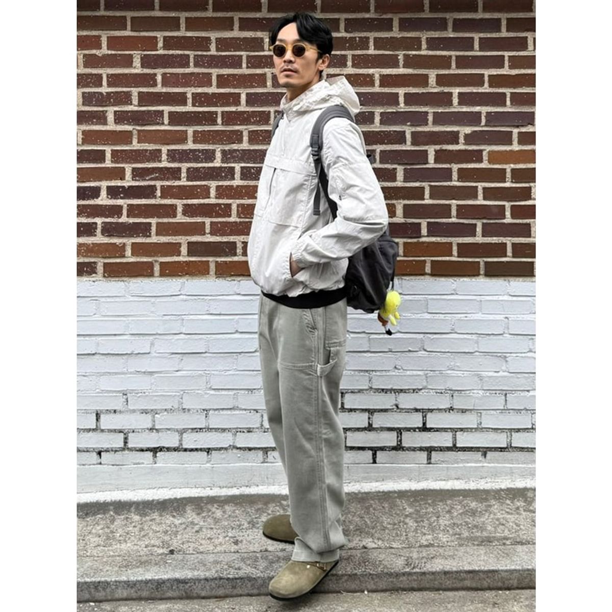 시프트지(SHIFT.G) Mallet Denim Pants (SetUp)  Khaki