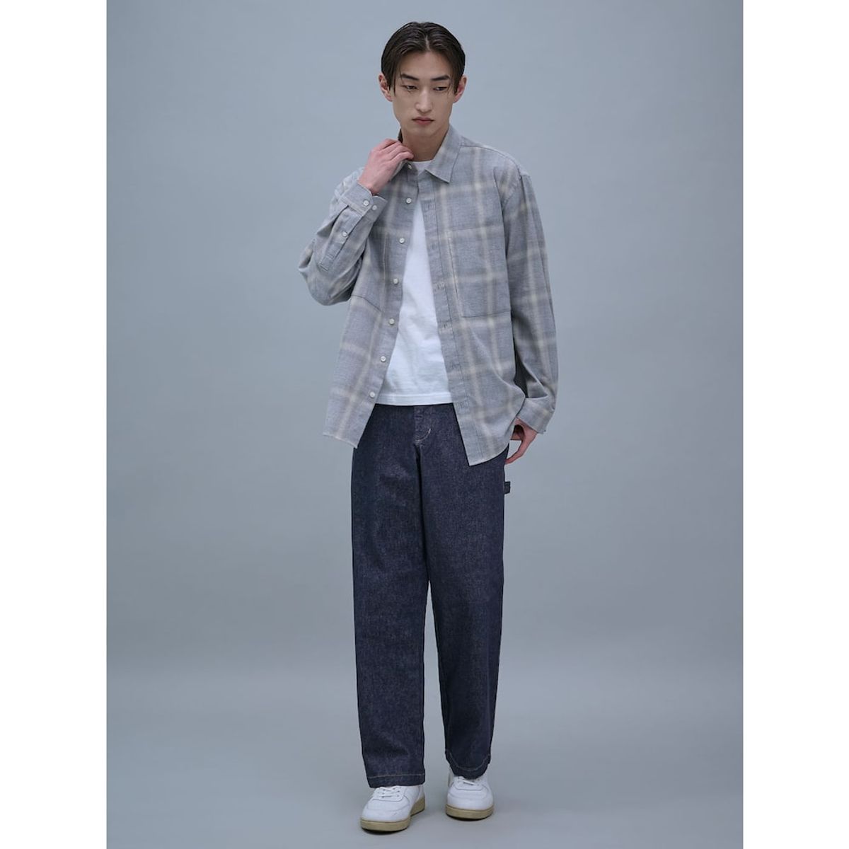 시프트지(SHIFT.G) Mallet Raw Denim Pants  Navy