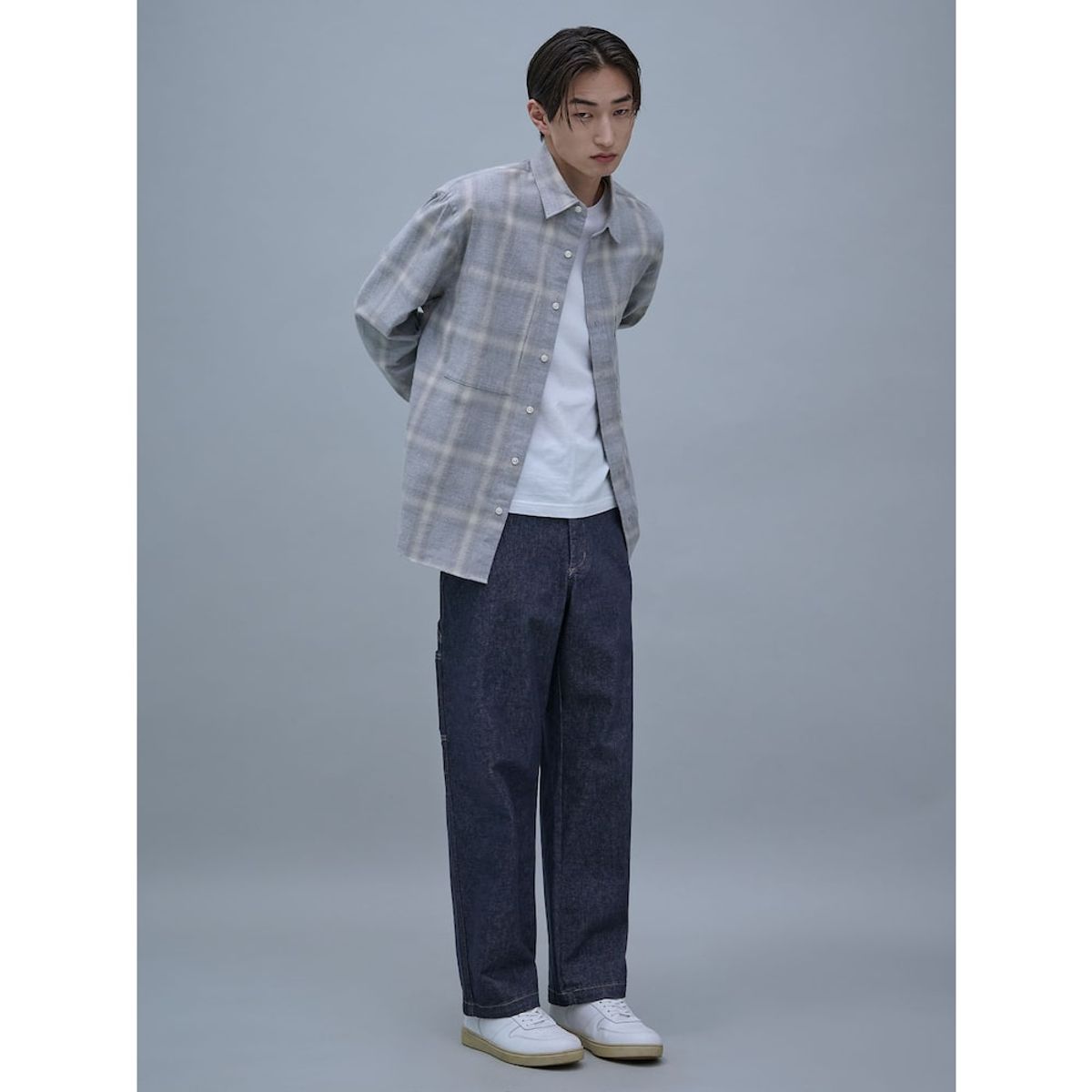 시프트지(SHIFT.G) Mallet Raw Denim Pants  Navy