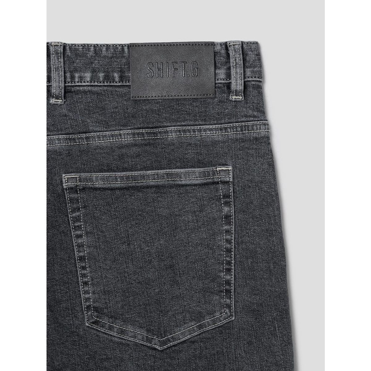 시프트지(SHIFT.G) Washed Wide Denim Pants  Ash