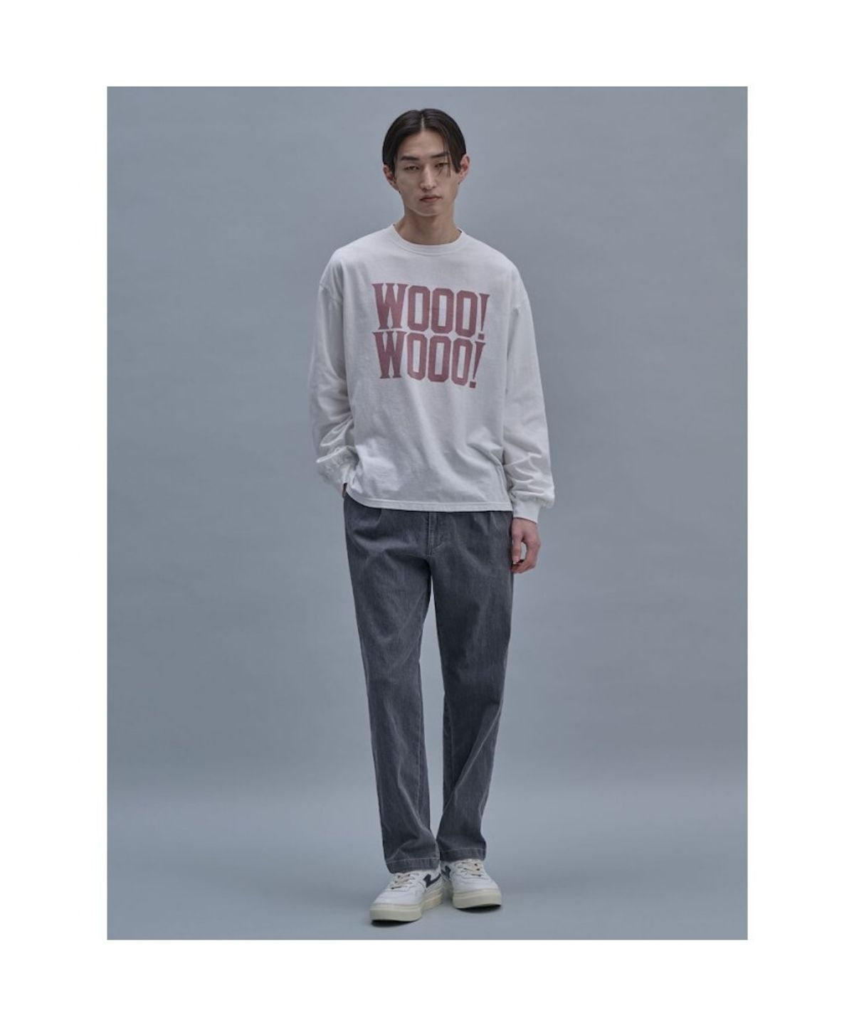 시프트지(SHIFT.G) Officer Light Denim Pants  Grey