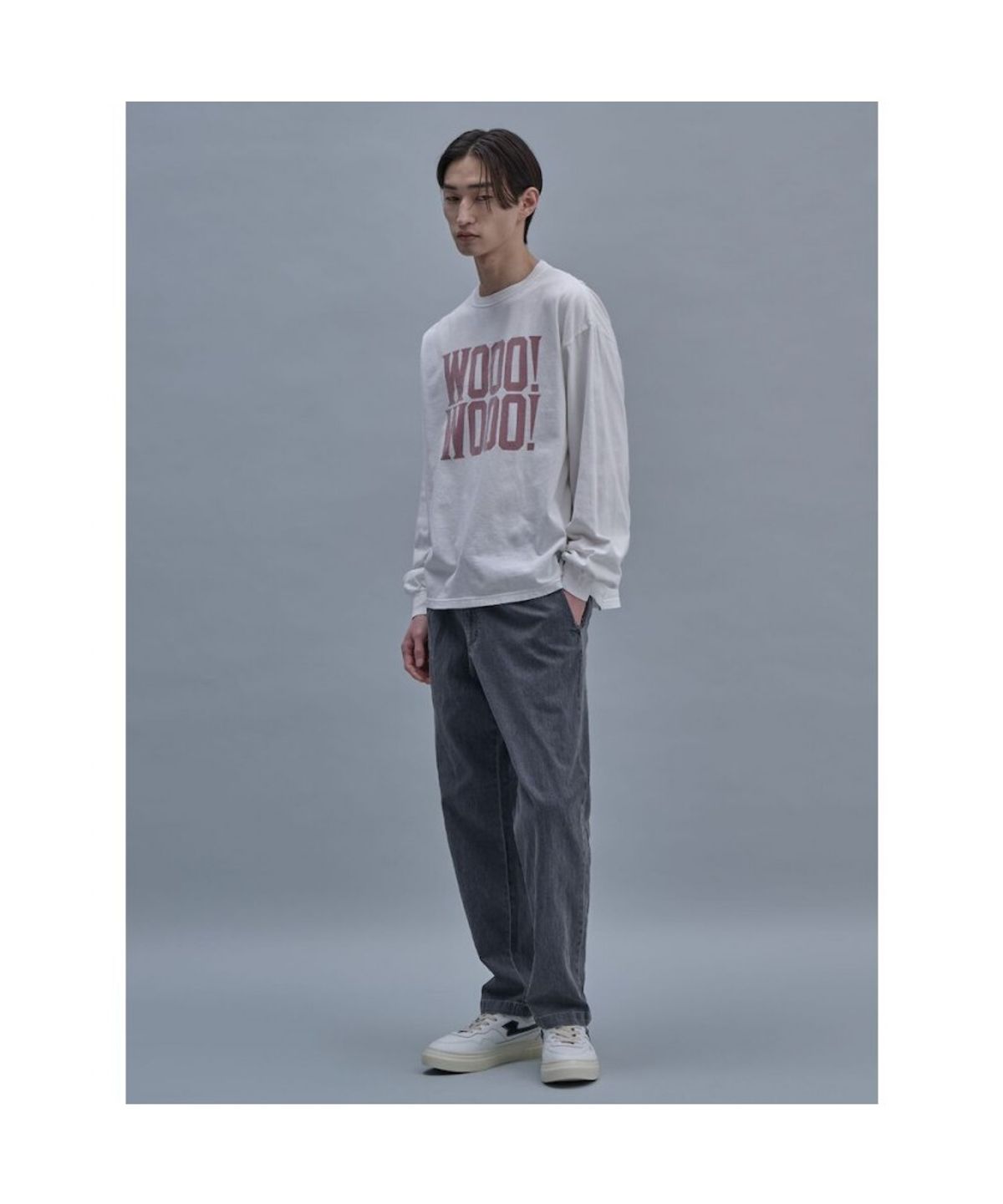 시프트지(SHIFT.G) Officer Light Denim Pants  Grey