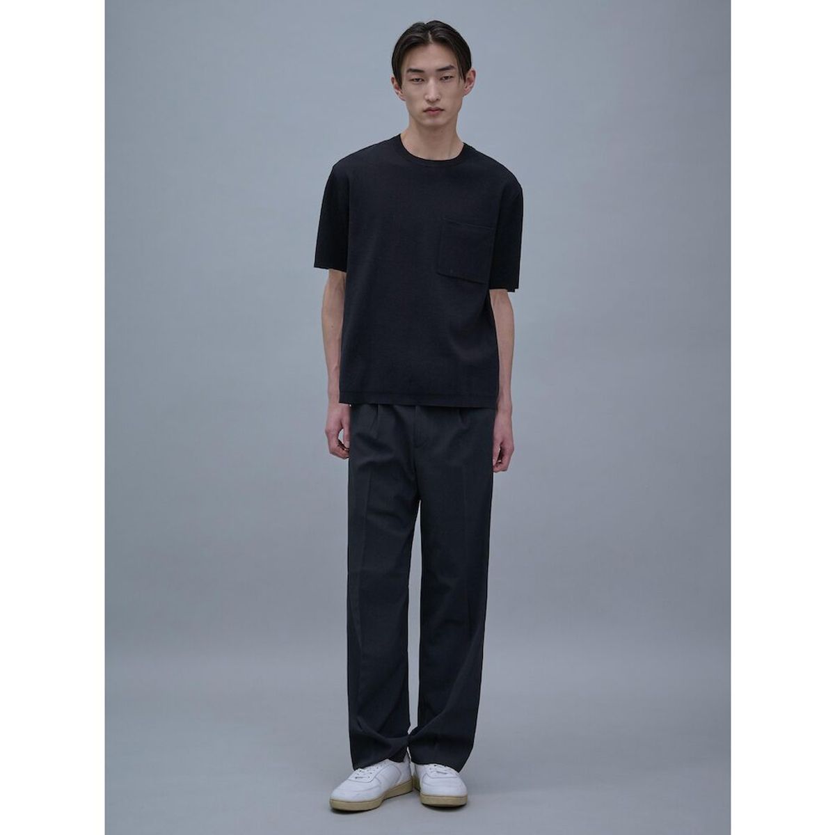 시프트지(SHIFT.G) Cotton Crewneck Sweater  Black