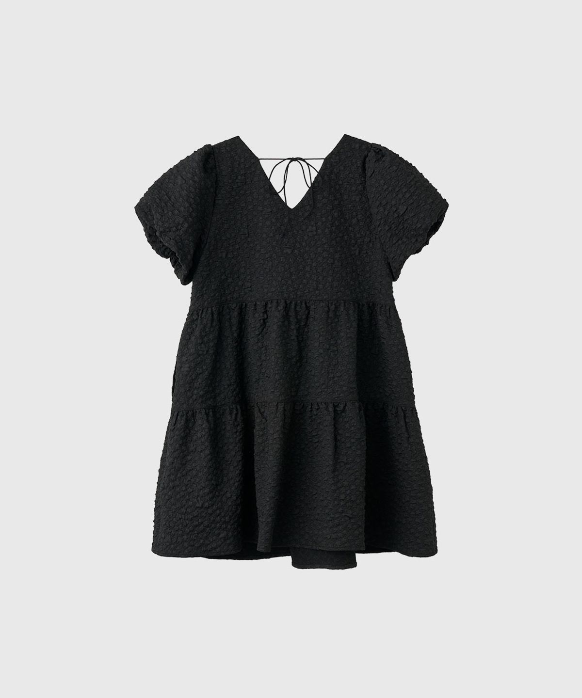 제너럴아이디어(GENERALIDEA) 링클 볼륨 퍼프 원피스 [BLACK] / WBE2L15503