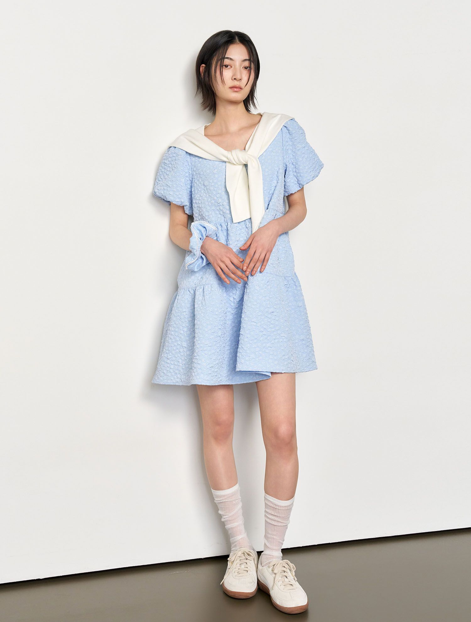 MUSINSA公式 | GENERAL IDEA Wrinkle Volume Puff One Piece