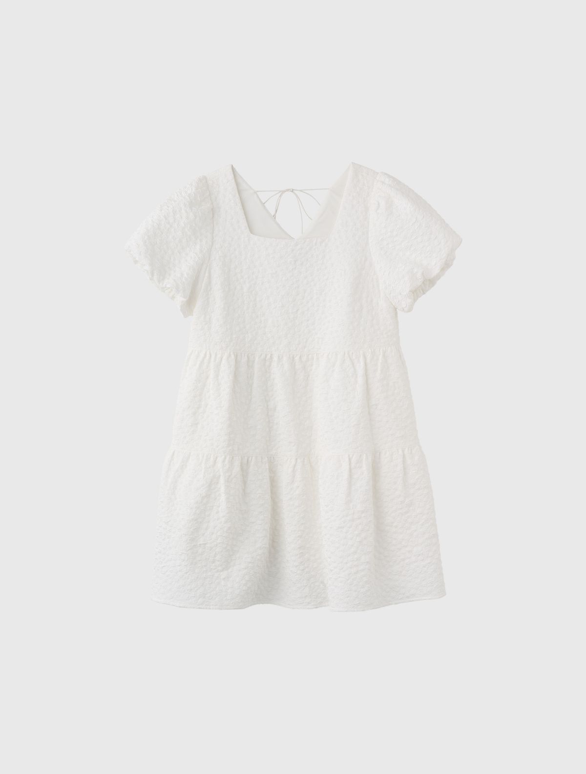 제너럴아이디어(GENERALIDEA) 링클 볼륨 퍼프 원피스 [WHITE] / WBE2L15503