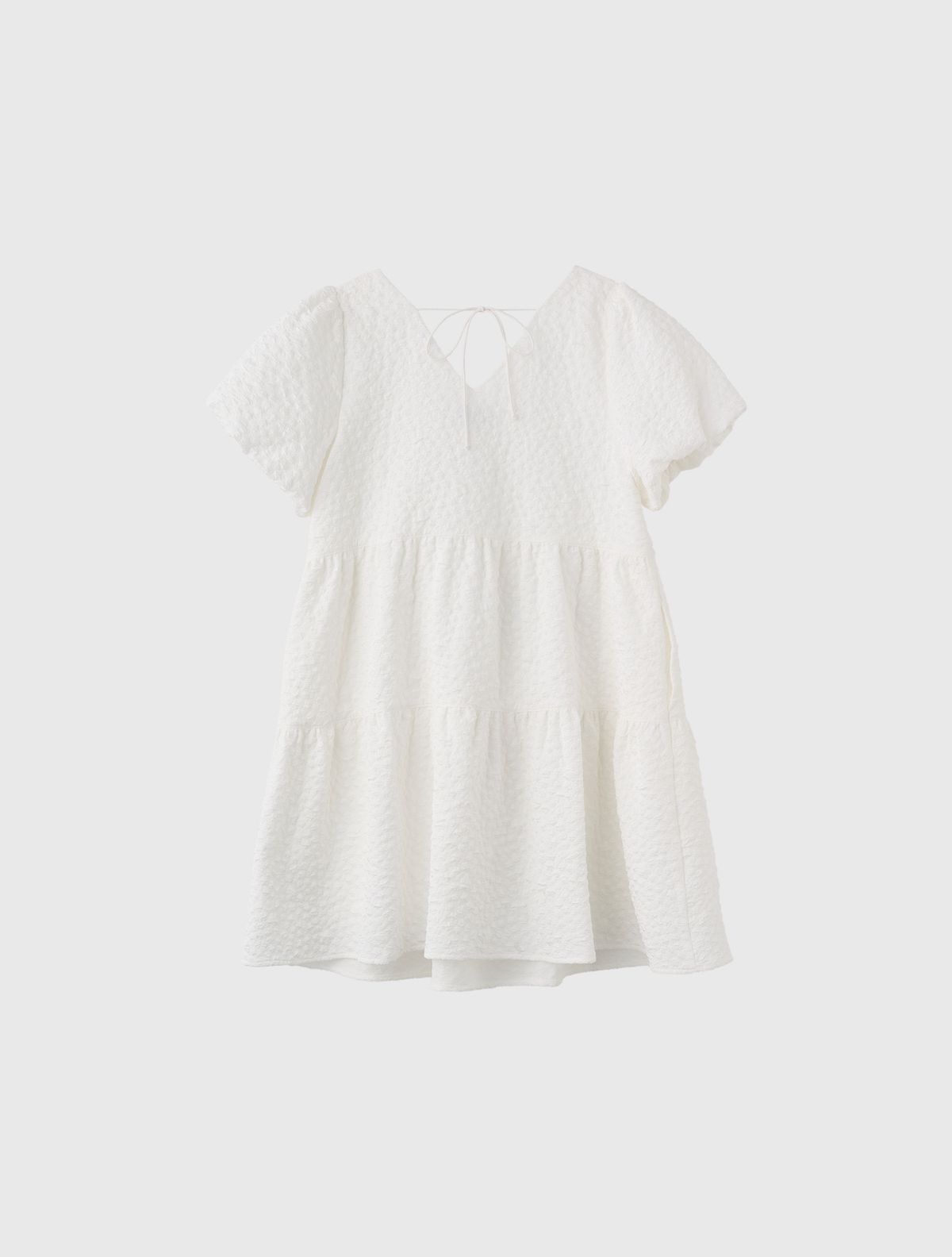 제너럴아이디어(GENERALIDEA) 링클 볼륨 퍼프 원피스 [WHITE] / WBE2L15503