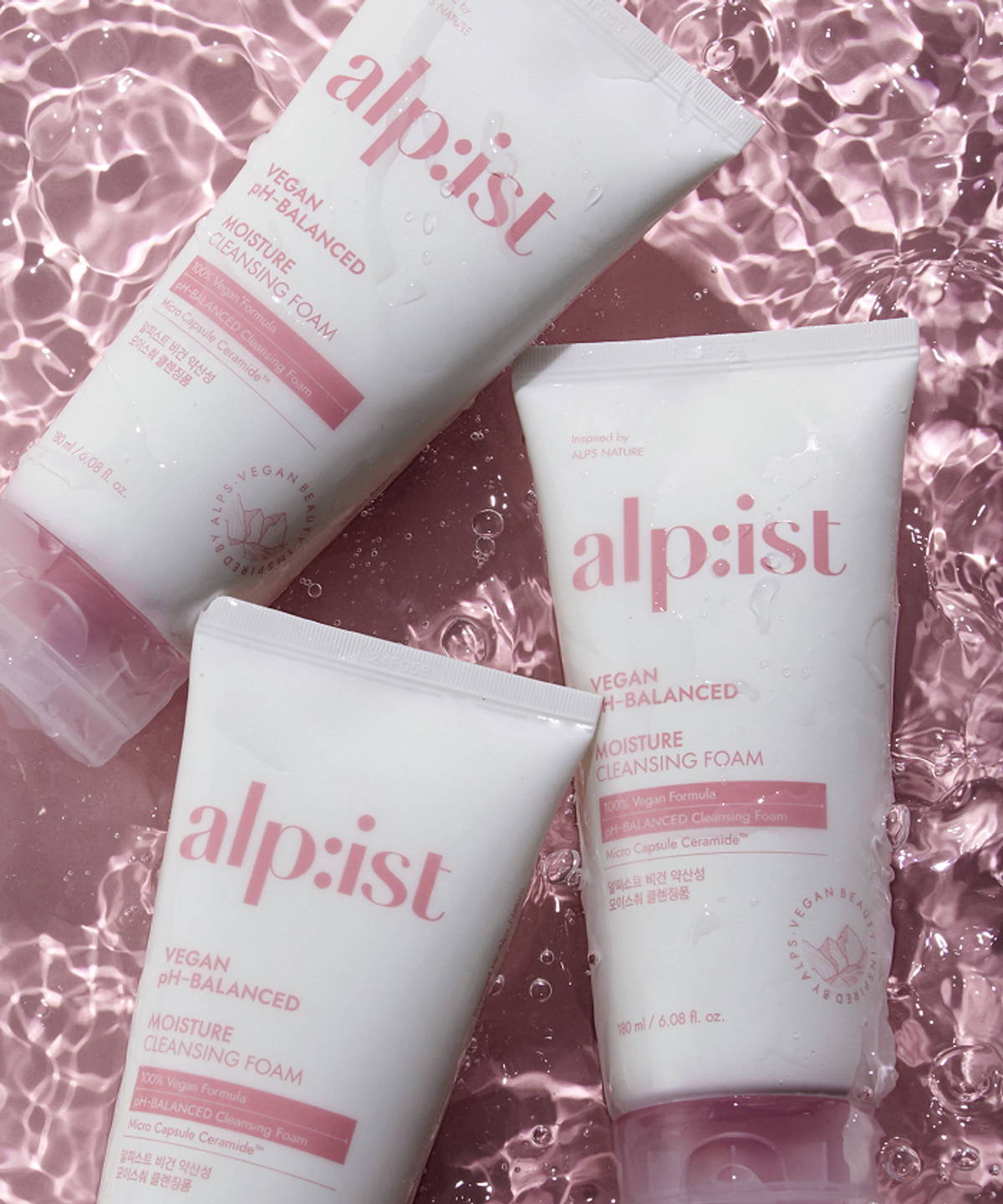 알피스트(ALPIST) 비건 클렌징 폼 180ml 2종 (마이크로 버블/약산성 모이스춰)