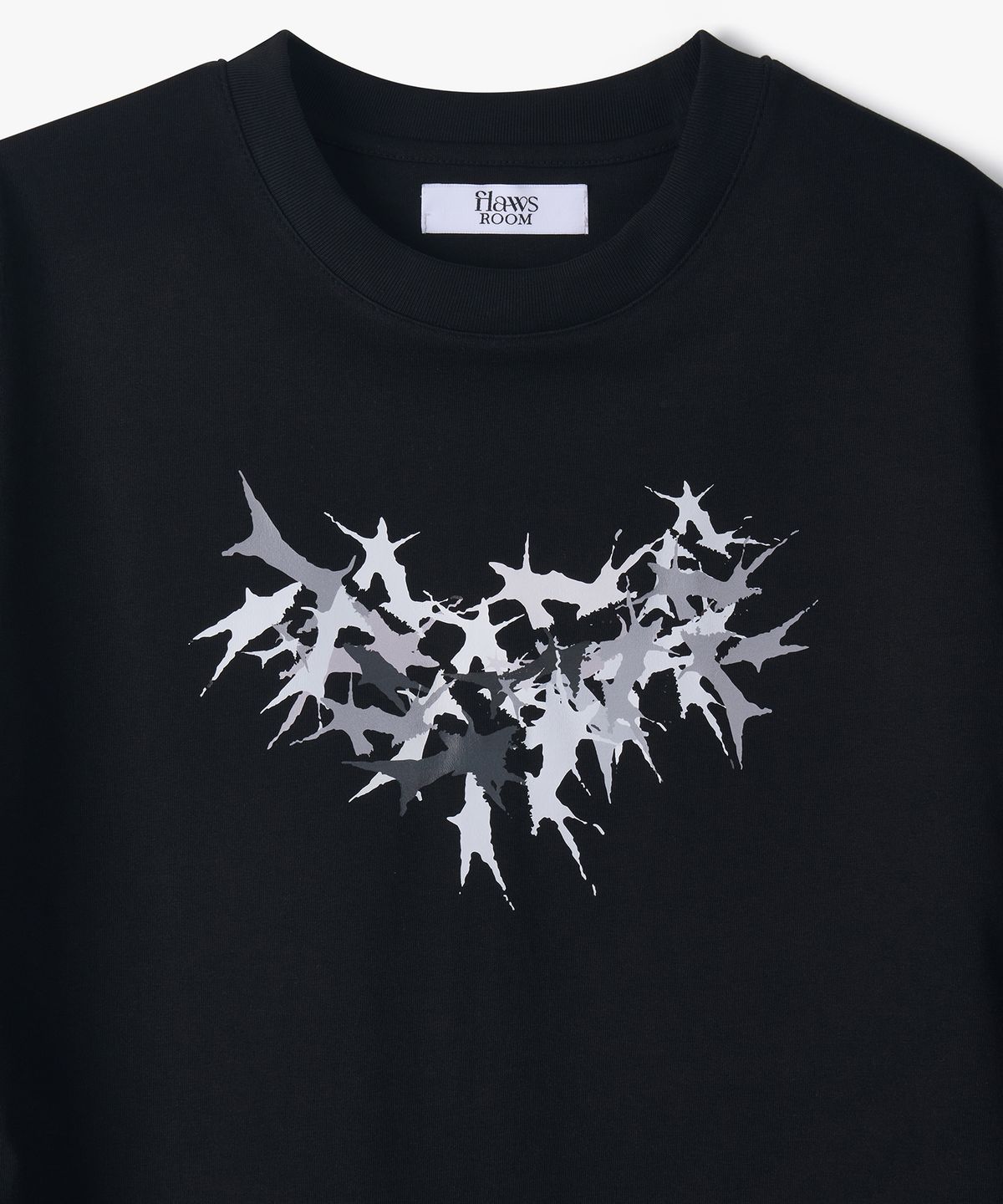 플로즈룸(FLAWSROOM) Broken Hearts TShirt BLACK