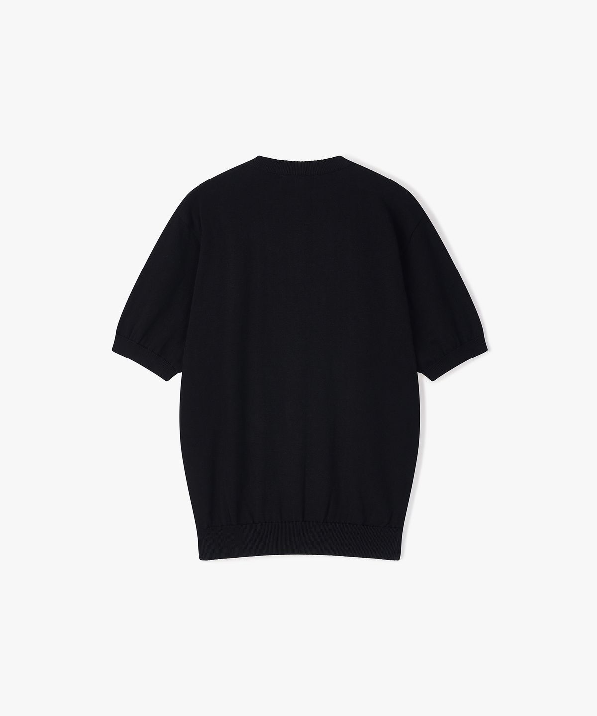 플로즈룸(FLAWSROOM) Henleyneck Cotton Knit BLACK