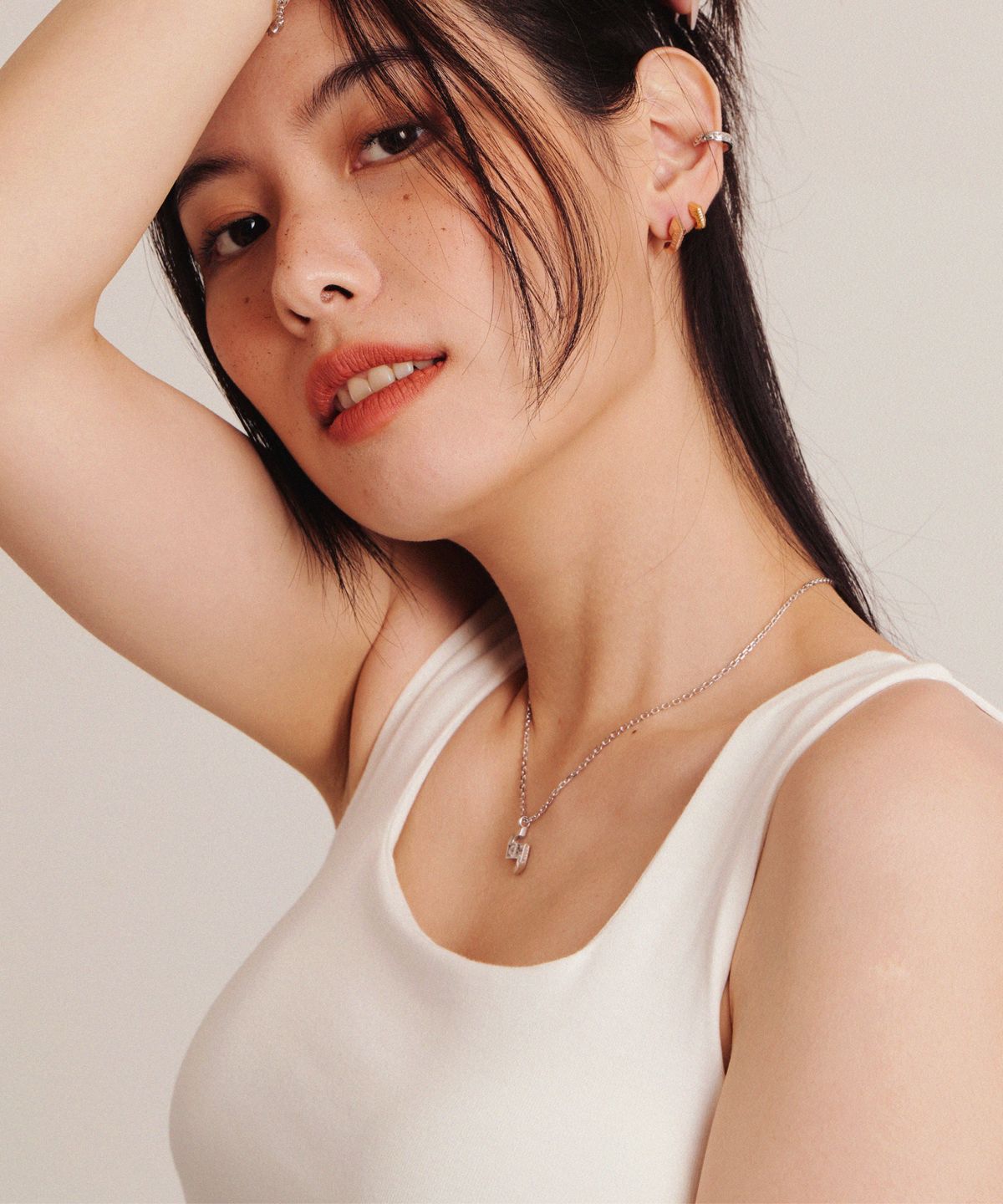 발릭(VALIK) [925실버] No.07 시그니처 스퀘어 목걸이 [S]