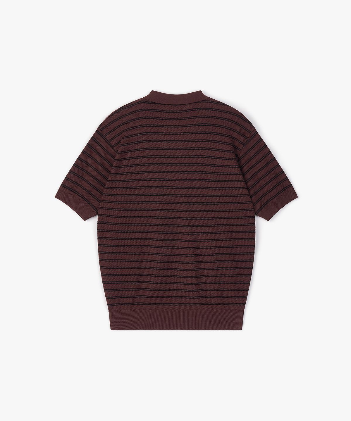 플로즈룸(FLAWSROOM) Stripe Cotton Knit BROWN