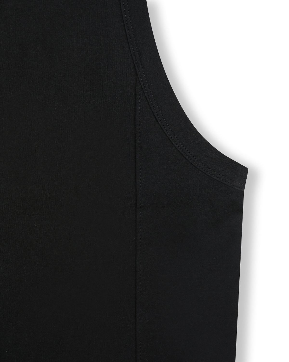 비슬로우(BESLOW) SLIM FIT SOLID TANK TOP BLACK