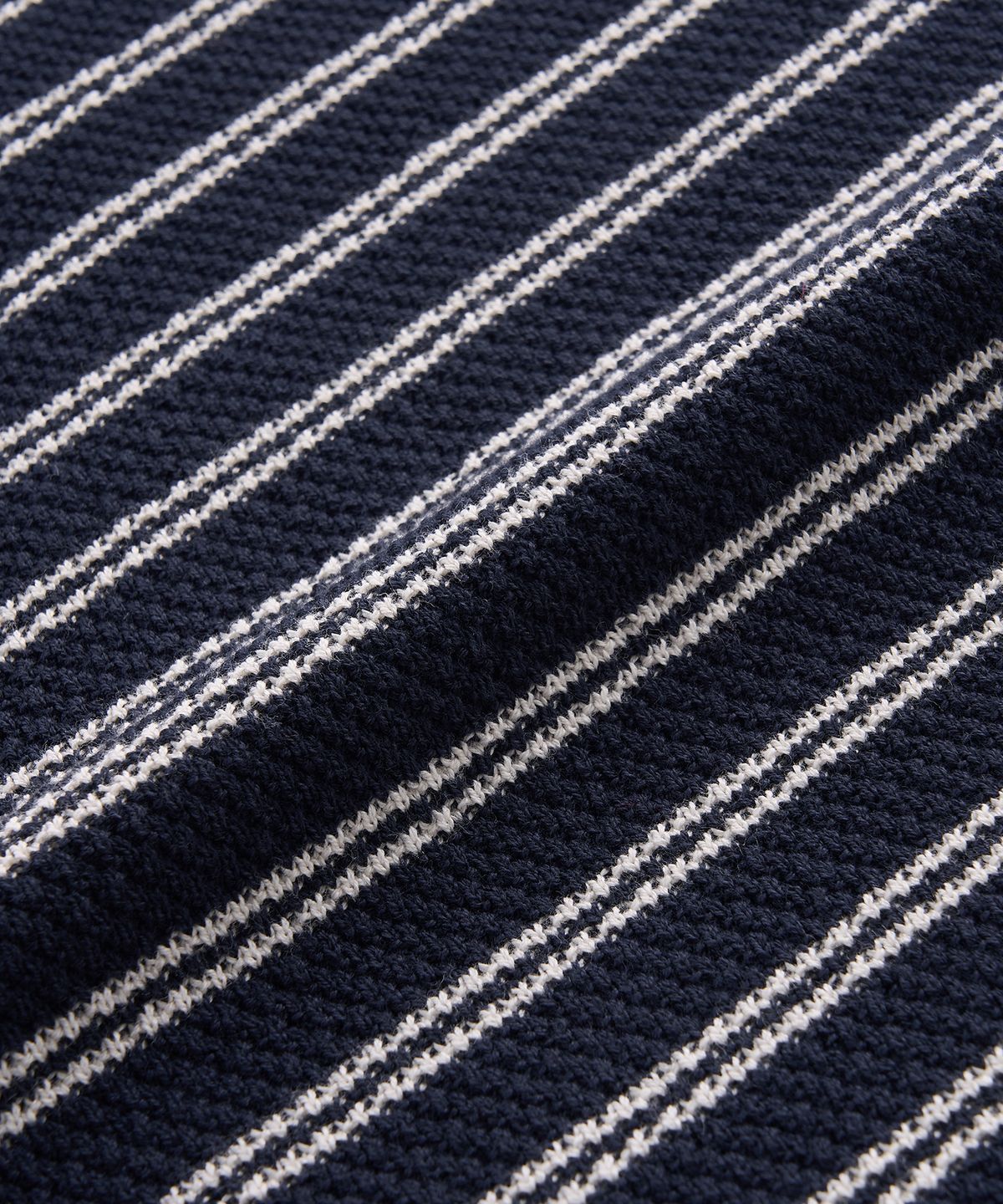 플로즈룸(FLAWSROOM) Stripe Cotton Knit NAVY