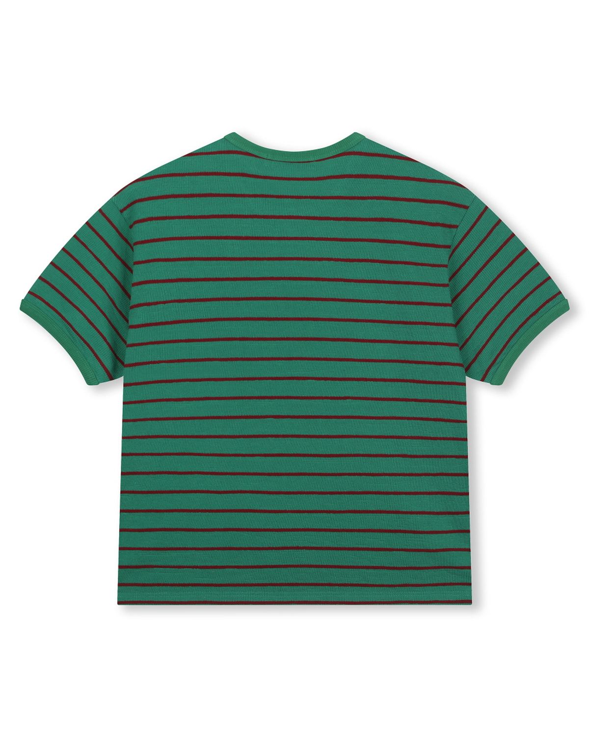 비슬로우(BESLOW) SLIM FIT STRIPE T-SHIRTS GREEN