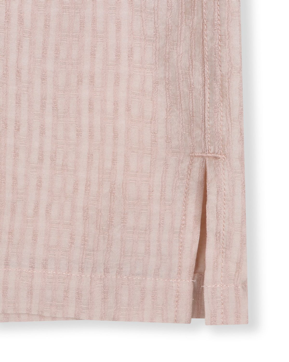 비슬로우(BESLOW) CRINKLE TEXTURE HALF SHIRTS PINK