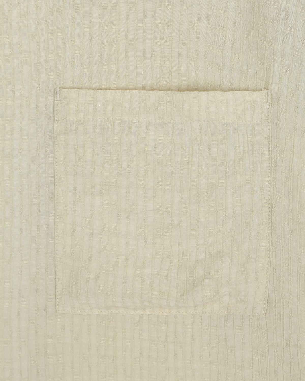 비슬로우(BESLOW) CRINKLE TEXTURE HALF SHIRTS LIGHT BEIGE