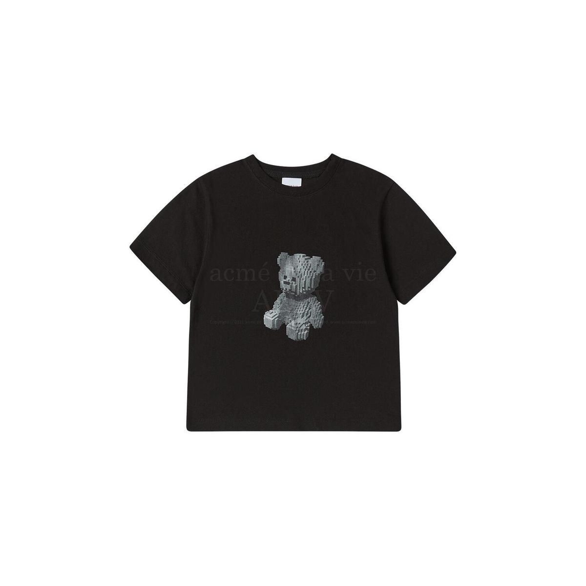 아크메드라비 키즈(acmedelaviekids) KIDS BLOCK BEAR SHORT SLEEVE T-SHIRT (4COLOR)