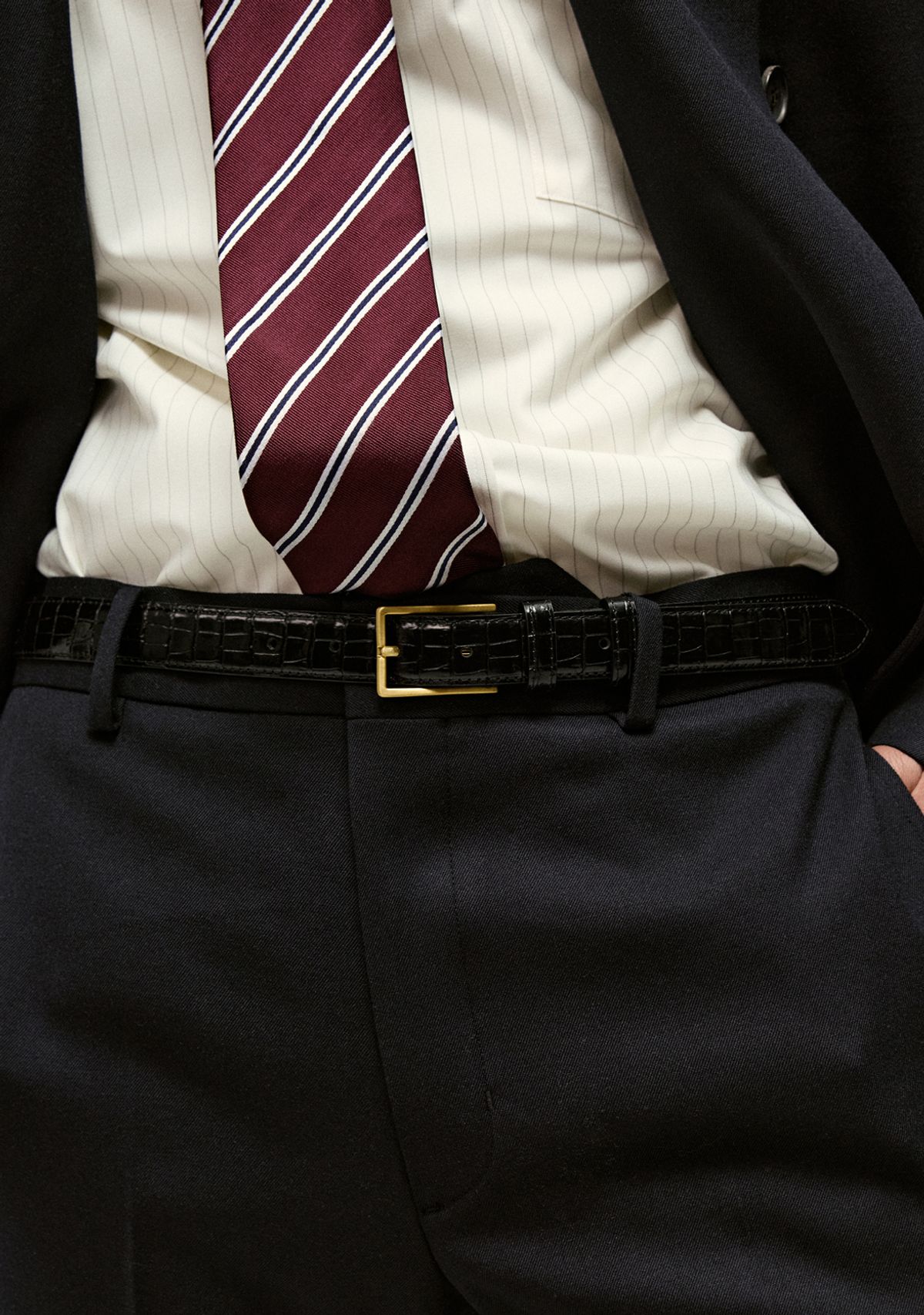세비지(SAVAGE) 431 Leather Belt - Black
