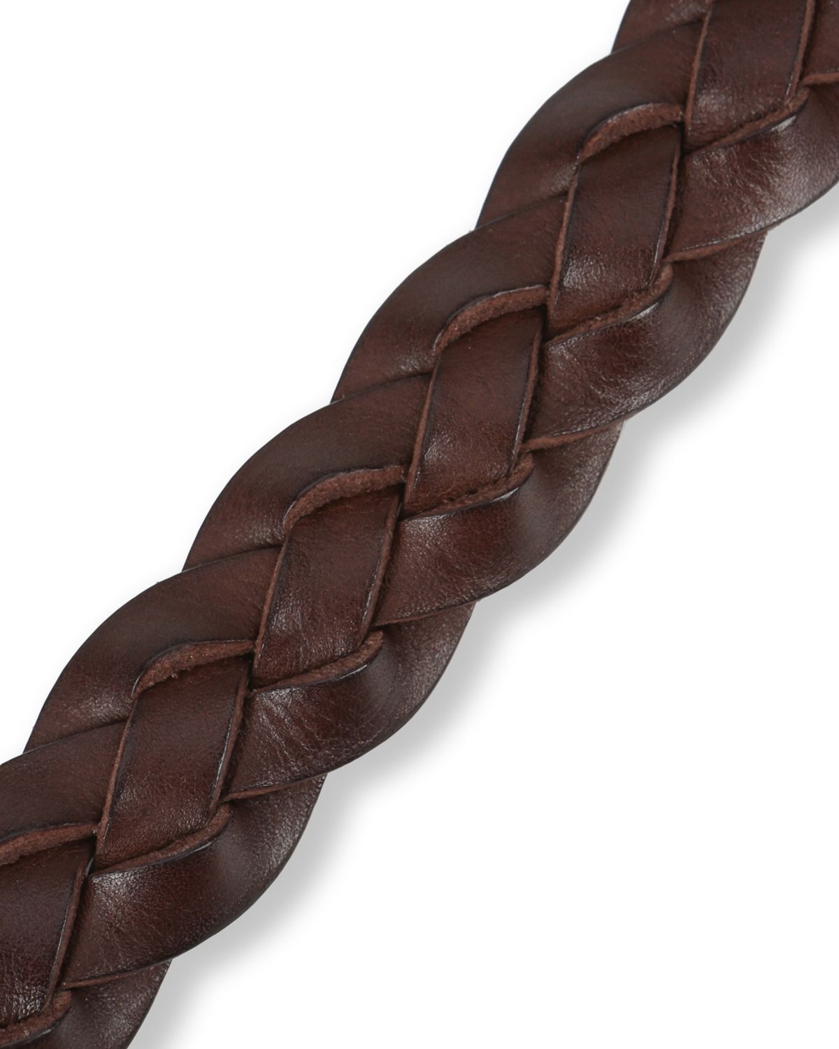 비슬로우(BESLOW) TWIST LEATHER BELT BROWN