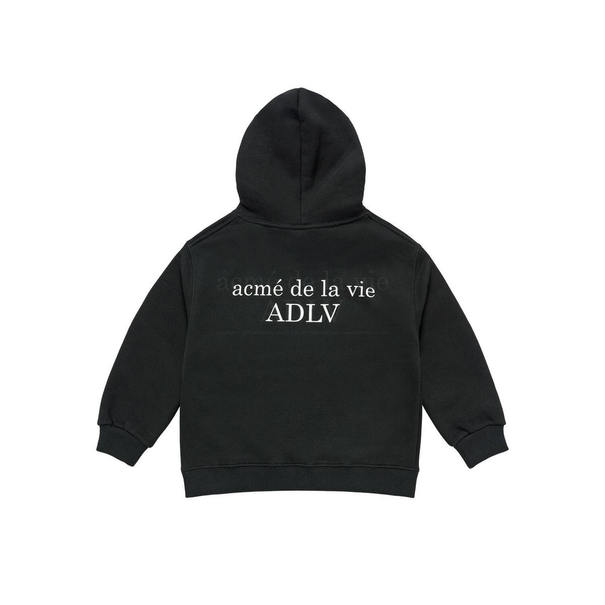 아크메드라비 키즈(acmedelaviekids) KIDS BABY FACE MONSTER BABY HOODIE BLACK