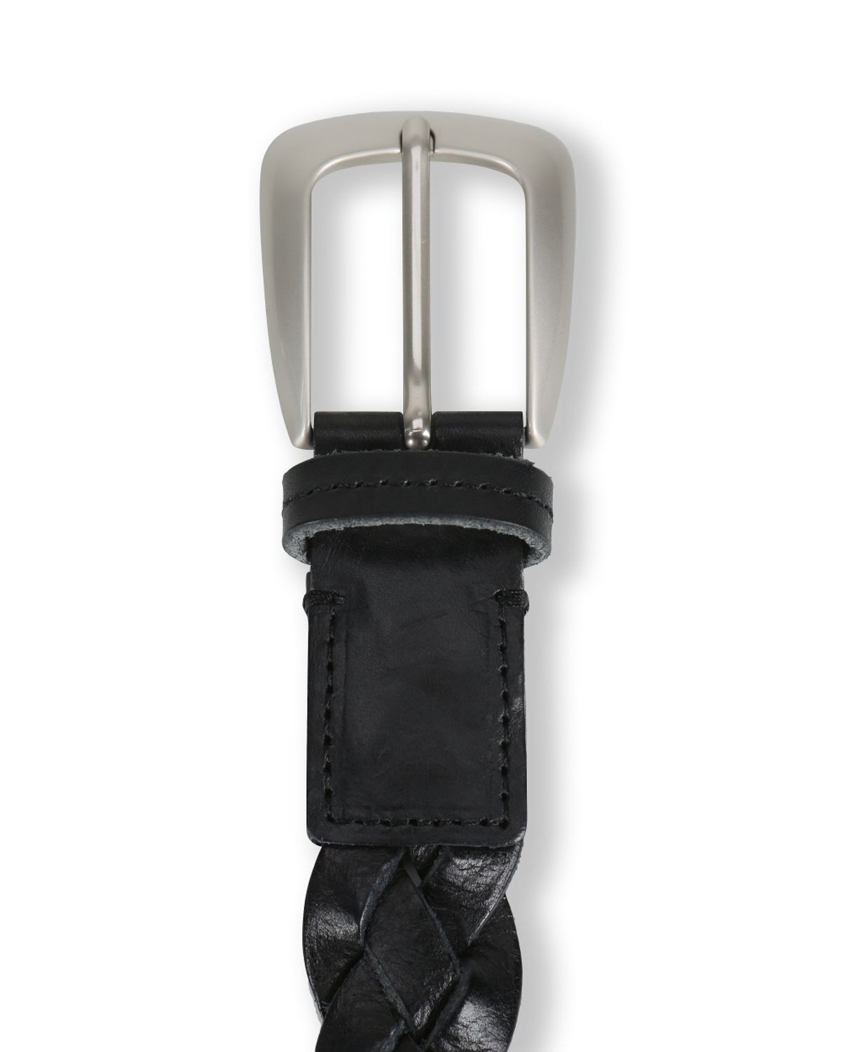 비슬로우(BESLOW) TWIST LEATHER BELT BLACK
