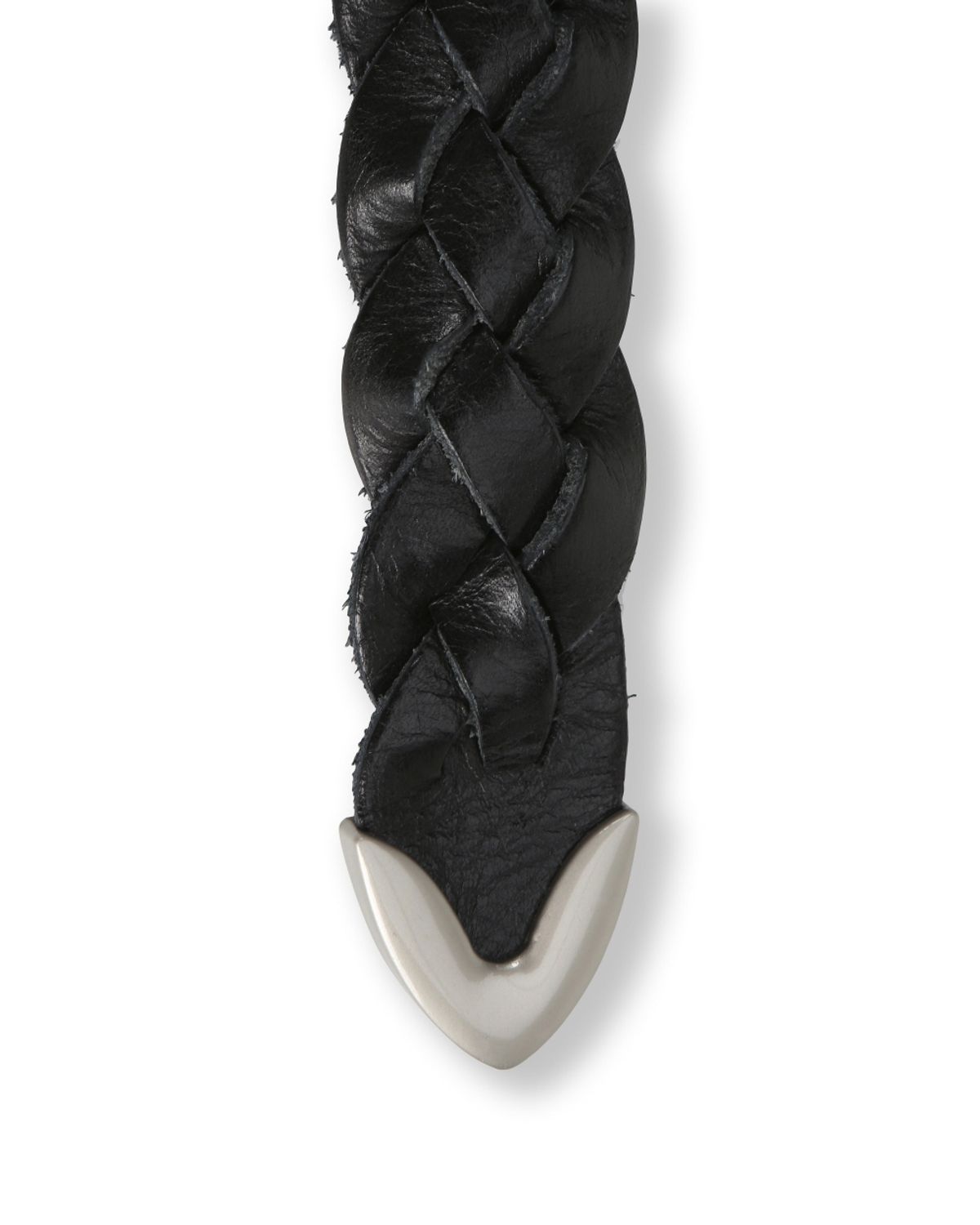 비슬로우(BESLOW) TWIST LEATHER BELT BLACK