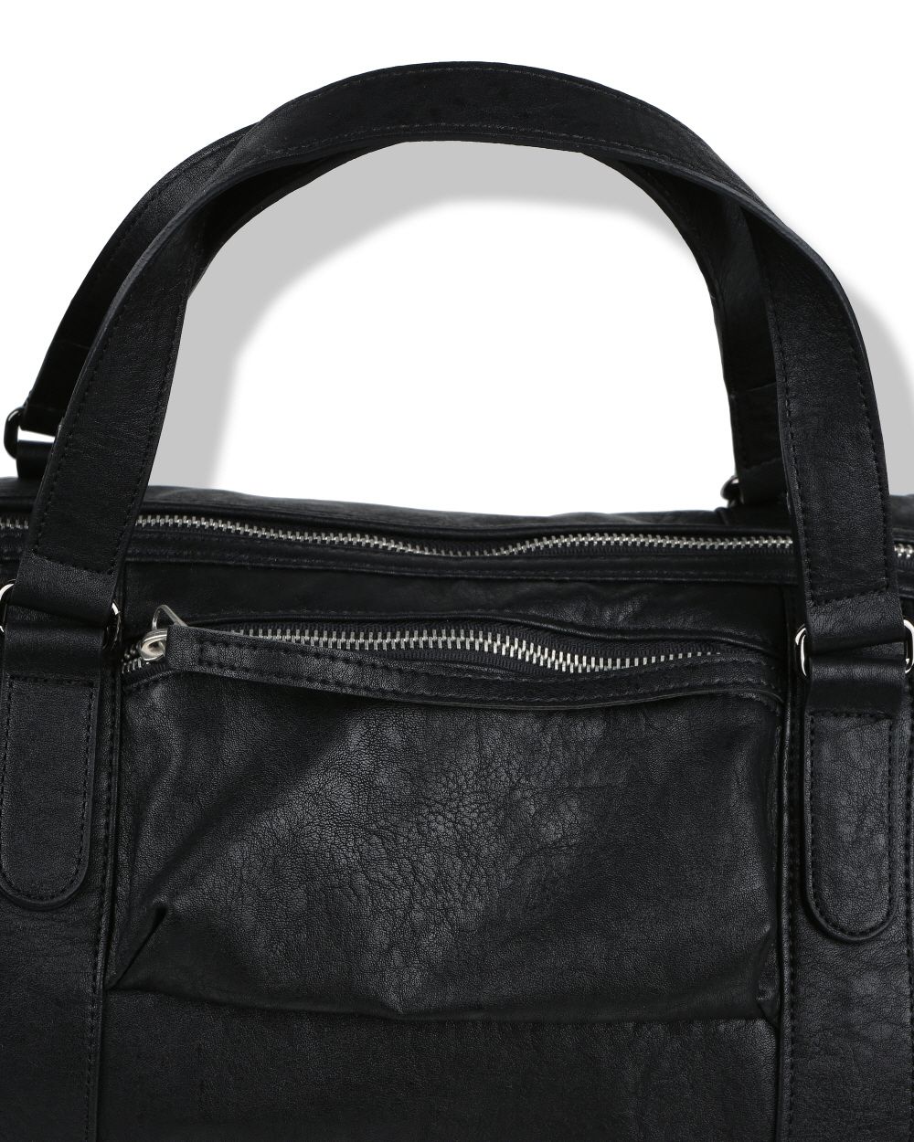 MUSINSA | BESLOW FOLDED BOSTON BAG BLACK
