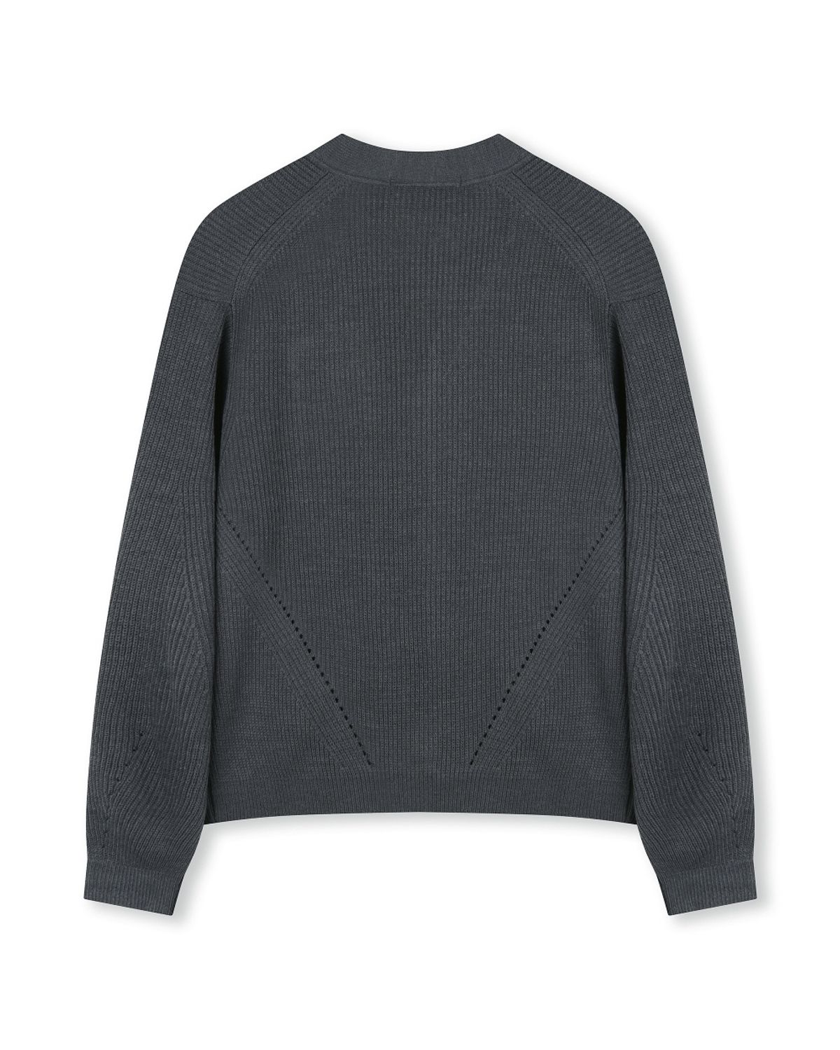 비슬로우(BESLOW) [비슬로우X패션튜브삭형]V NECK SHORT CARDIGAN CHARCOAL