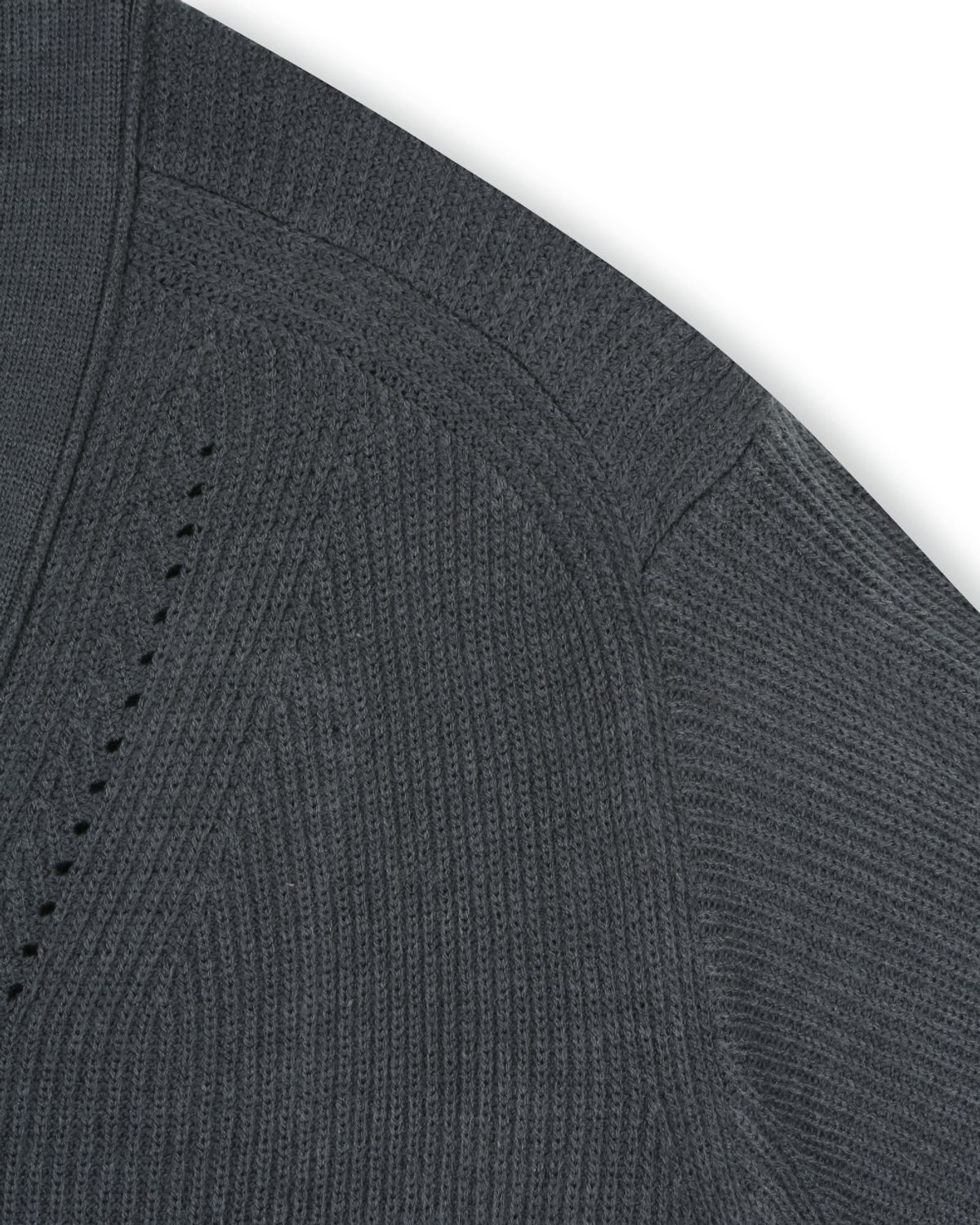 비슬로우(BESLOW) [비슬로우X패션튜브삭형]V NECK SHORT CARDIGAN CHARCOAL