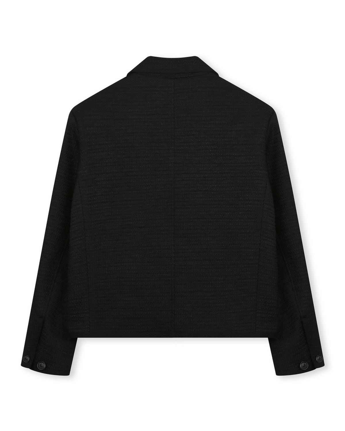 비슬로우(BESLOW) [비슬로우X패션튜브삭형]TWEED SHORT JACKET BLACK