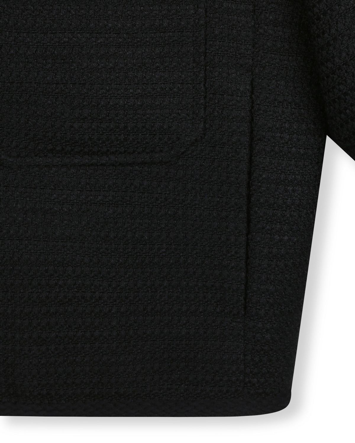 비슬로우(BESLOW) [비슬로우X패션튜브삭형]TWEED SHORT JACKET BLACK