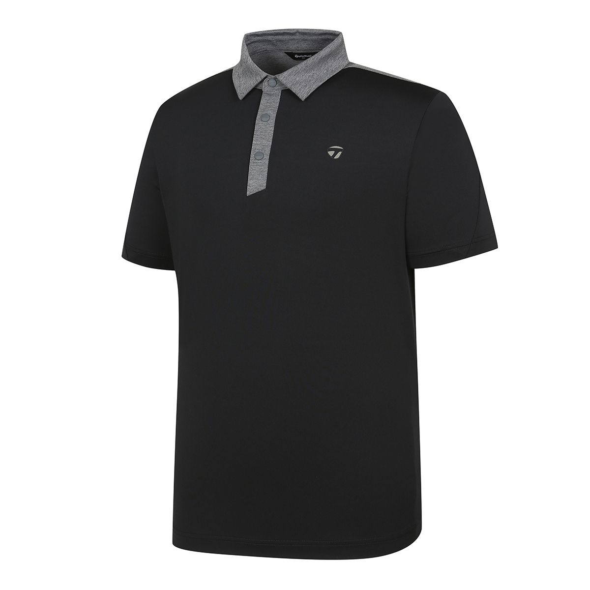 테일러메이드 어패럴(TAYLORMADE APPAREL) 남성 등판 메쉬 배색 카라 반팔 티셔츠 T8031TO2341-199