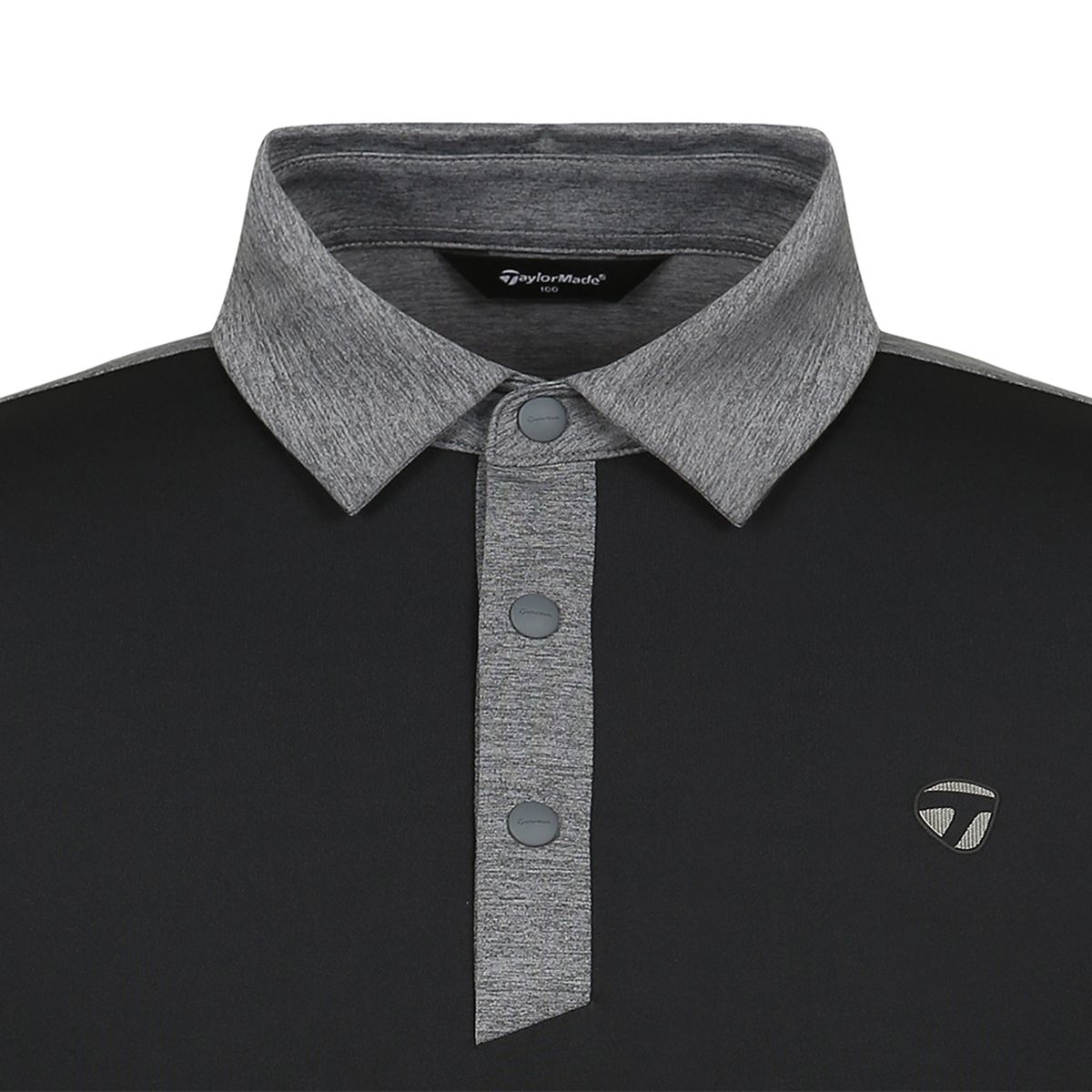 테일러메이드 어패럴(TAYLORMADE APPAREL) 남성 등판 메쉬 배색 카라 반팔 티셔츠 T8031TO2341-199