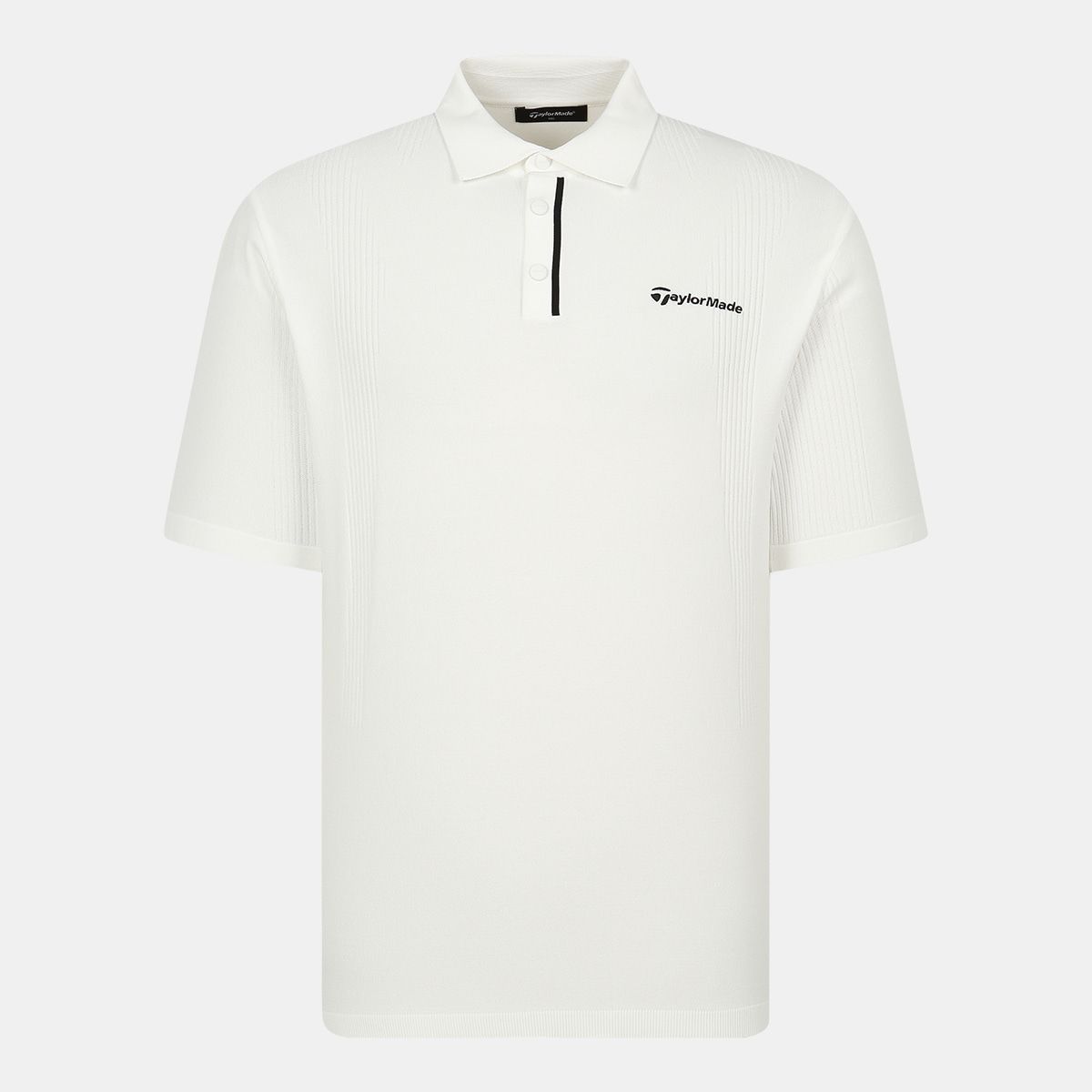 테일러메이드 어패럴(TAYLORMADE APPAREL) 남성 배색 포인트 카라 반팔 니트 TSO-21HG21-100