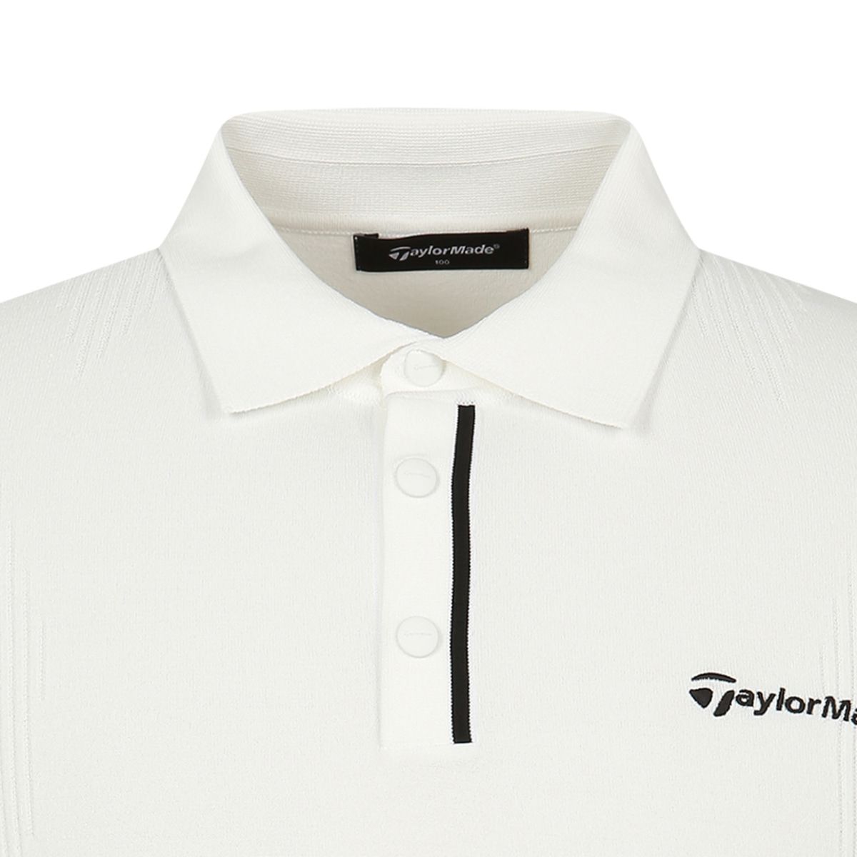 테일러메이드 어패럴(TAYLORMADE APPAREL) 남성 배색 포인트 카라 반팔 니트 TSO-21HG21-100