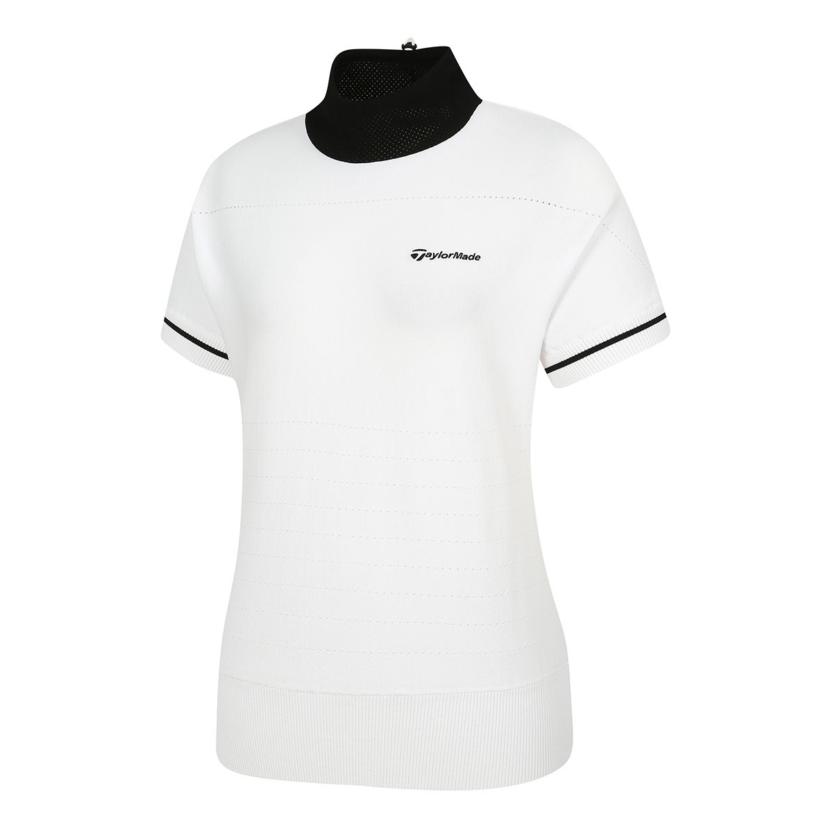 테일러메이드 어패럴(TAYLORMADE APPAREL) 여성 하이넥 반팔 니트 TSO-61HG21-100