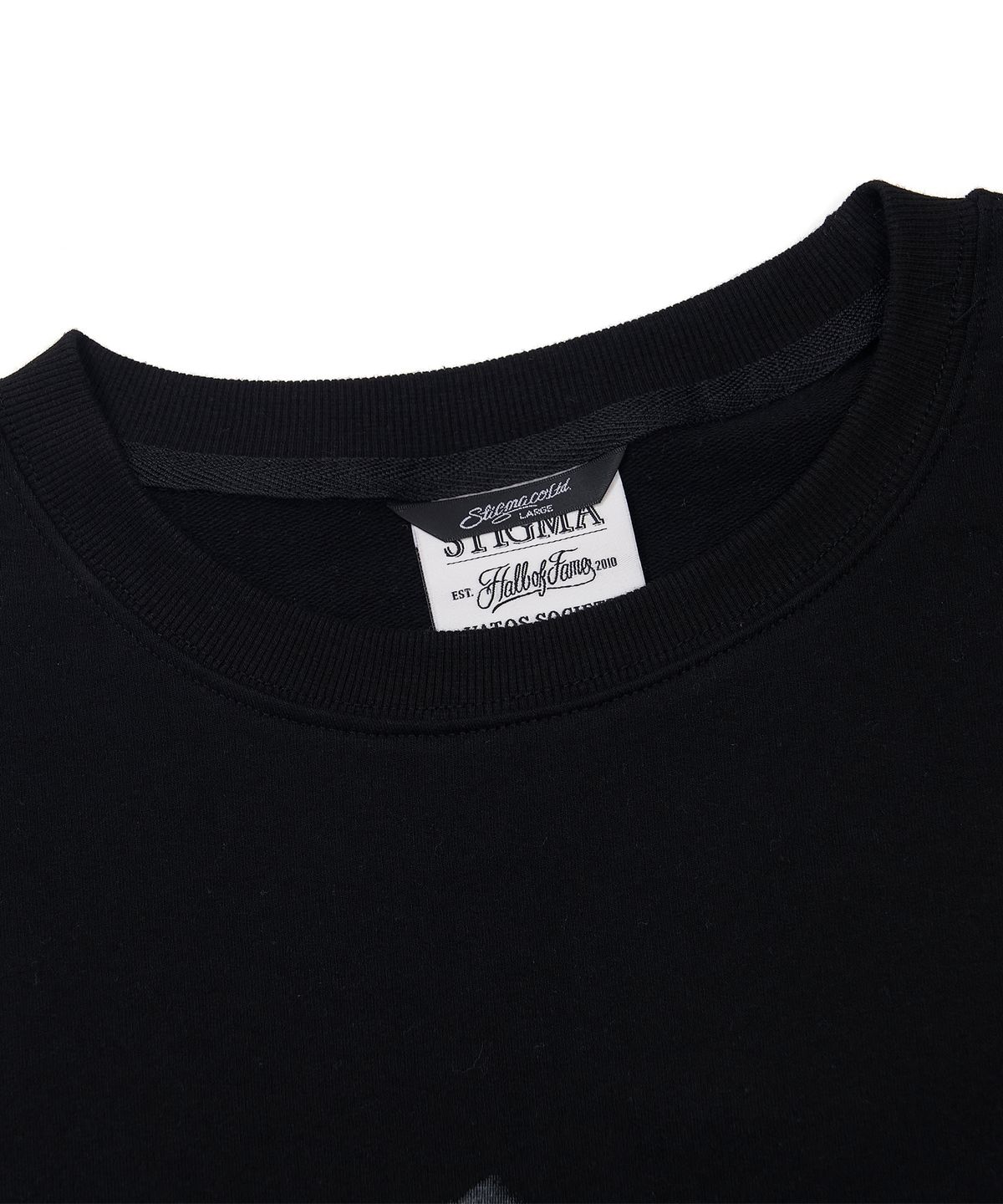 스티그마(STIGMA) Blur STGM Semi-oversized T-shirts Black