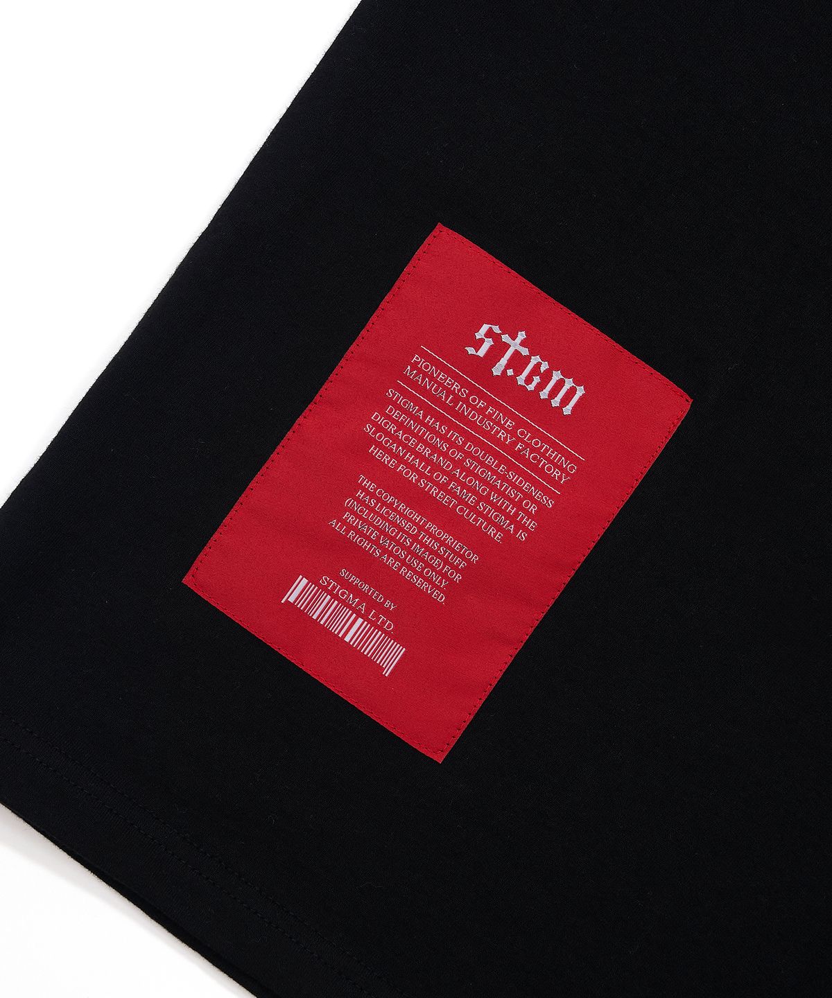 스티그마(STIGMA) Blur STGM Semi-oversized T-shirts Black