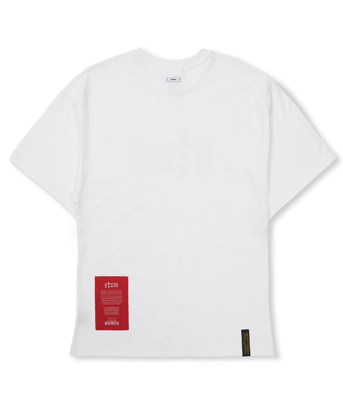 스티그마(STIGMA) Blur STGM Semi-oversized T-shirts White