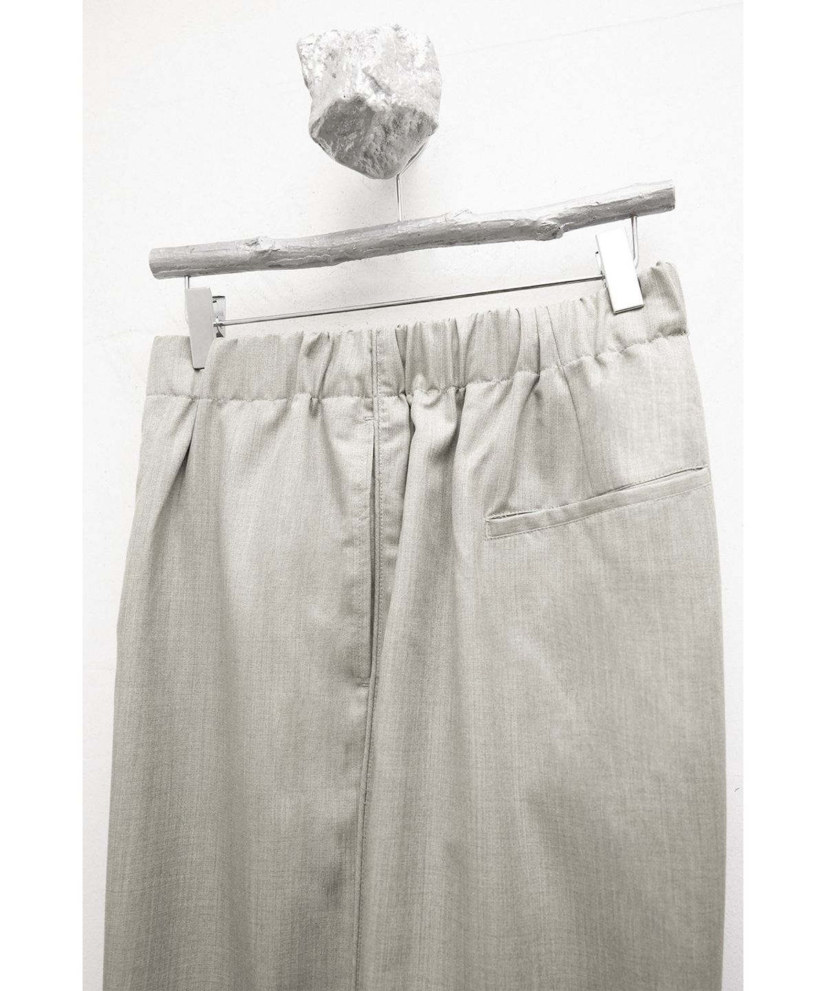 유스(YOUTH) Trimmed Banding Pants - Light Grey