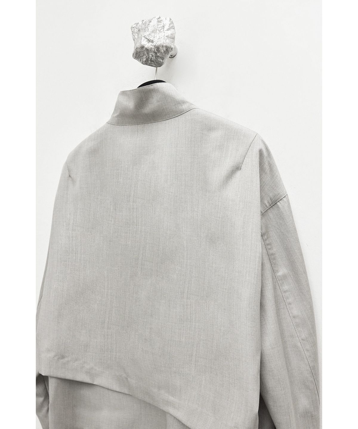 유스(YOUTH) Buttoned Anorak - Light Grey