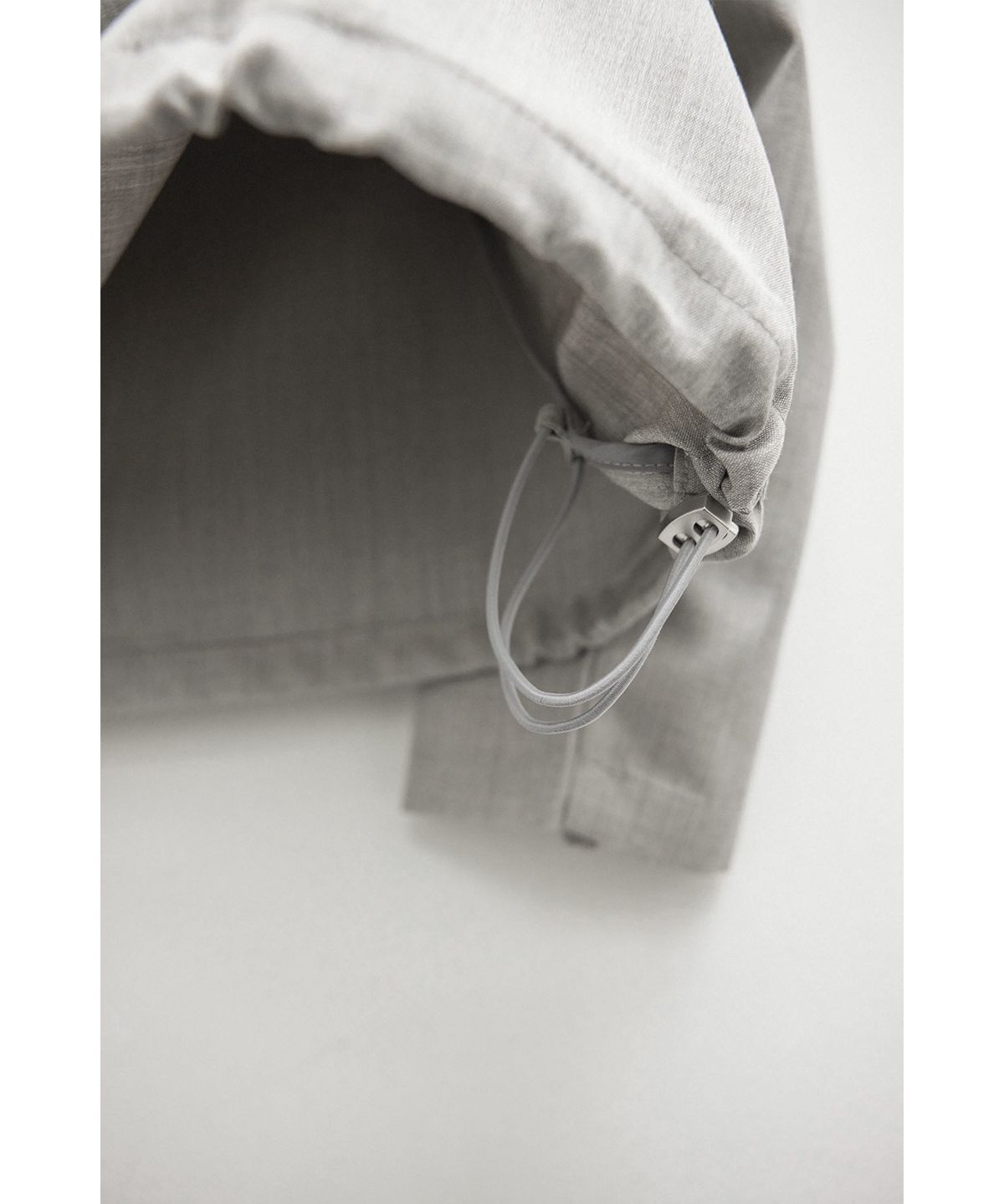 유스(YOUTH) Buttoned Anorak - Light Grey