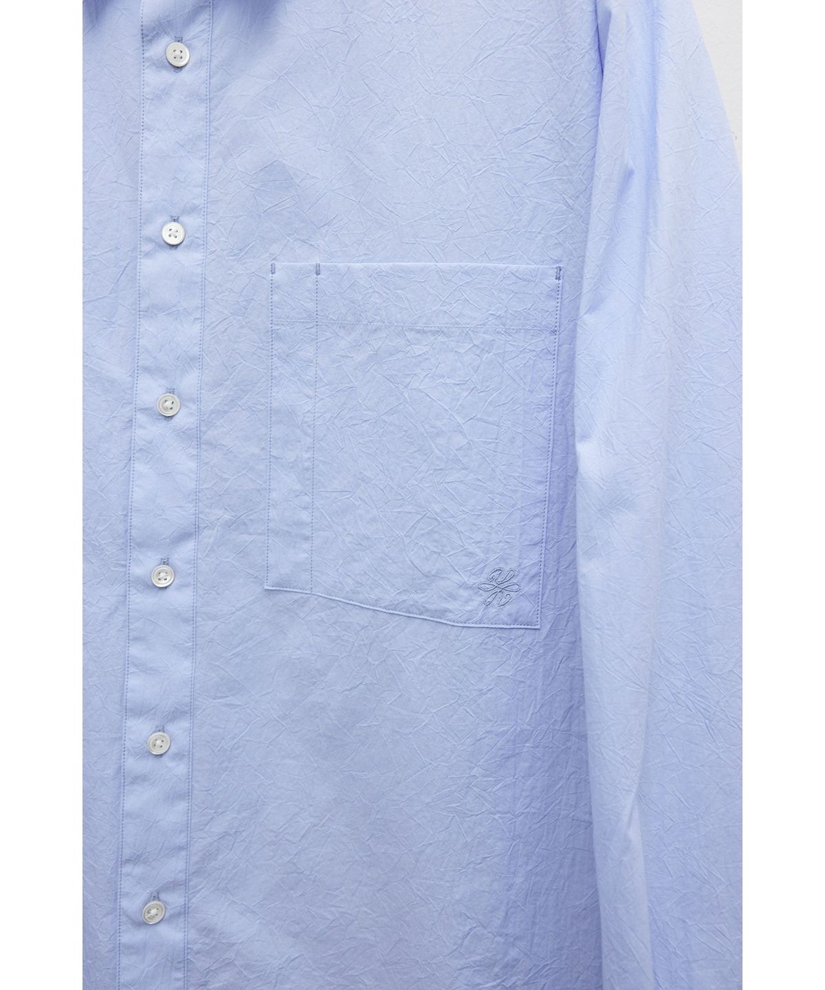 유스(YOUTH) Creased Loosed Shirt - Light Blue