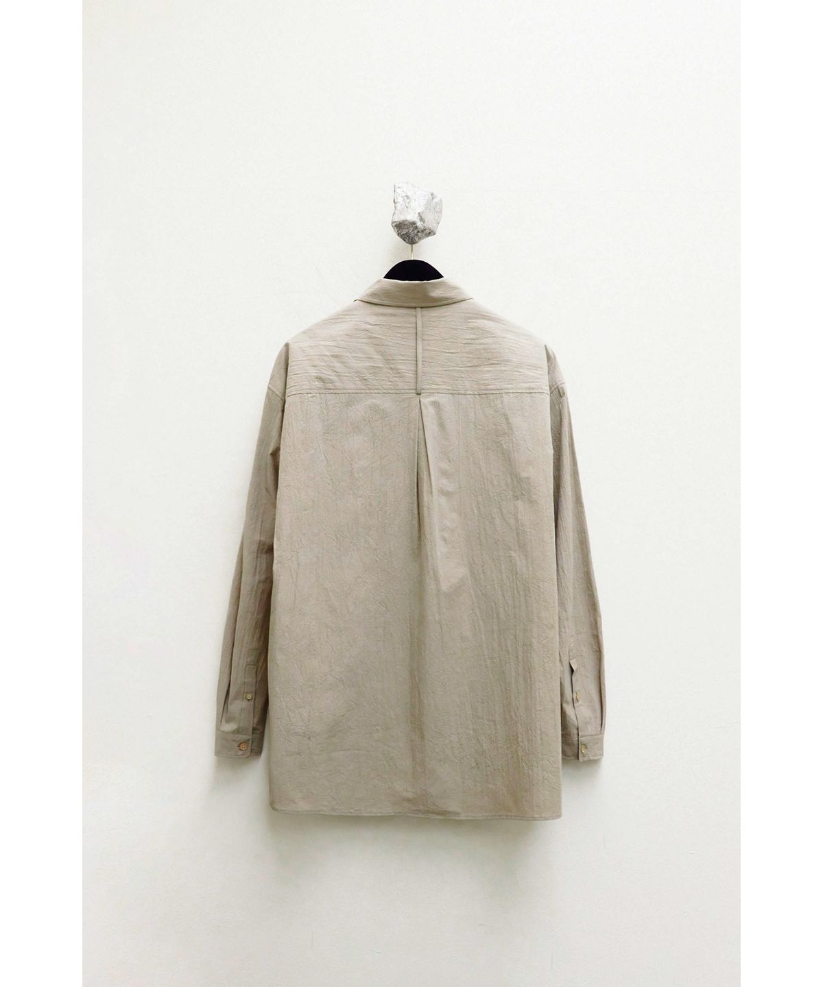 유스(YOUTH) Creased Loosed Shirt - Beige