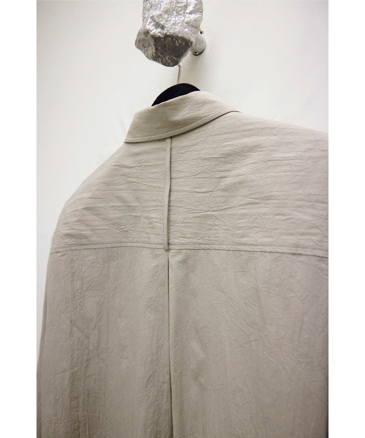 유스(YOUTH) Creased Loosed Shirt - Beige